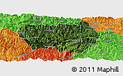 Satellite Panoramic Map of Xingshan, political outside