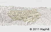 Shaded Relief Panoramic Map of Xingshan, lighten