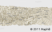 Shaded Relief Panoramic Map of Xingshan