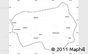 Blank Simple Map of Xingshan, cropped outside