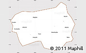 Classic Style Simple Map of Xingshan, cropped outside