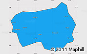 Political Simple Map of Xingshan, cropped outside