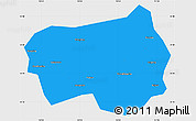 Political Simple Map of Xingshan, single color outside