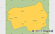 Savanna Style Simple Map of Xingshan, cropped outside