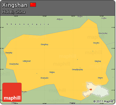 Savanna Style Simple Map of Xingshan