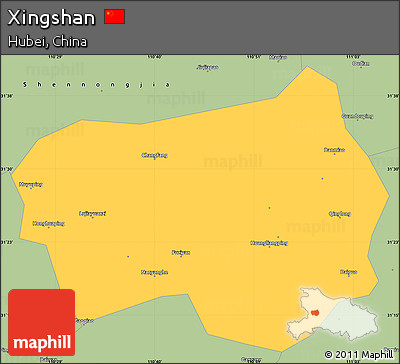Savanna Style Simple Map of Xingshan