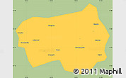 Savanna Style Simple Map of Xingshan, single color outside