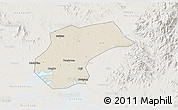 Shaded Relief 3D Map of Xinzhou, lighten