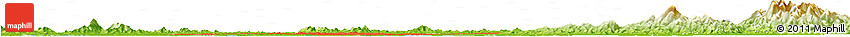 Political Horizon Map of Xinzhou, physical outside Political Horizon Map of Xinzhou, physical outside