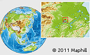 Physical Location Map of Xinzhou