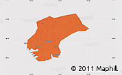 Political Map of Xinzhou, cropped outside