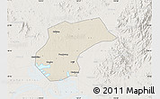 Shaded Relief Map of Xinzhou, lighten