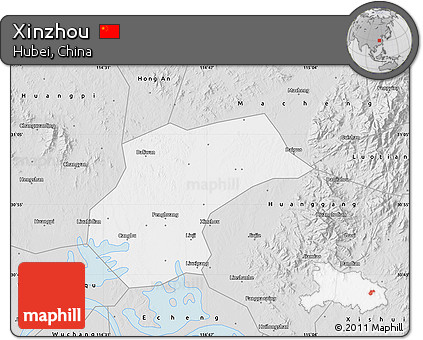 Silver Style Map of Xinzhou