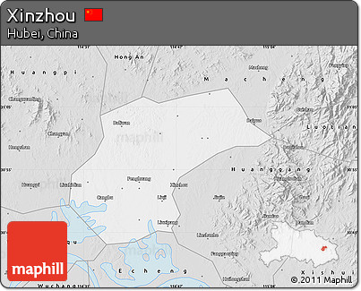 Silver Style Map of Xinzhou