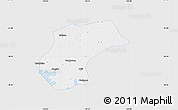 Silver Style Map of Xinzhou, single color outside