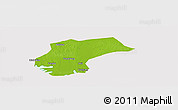 Physical Panoramic Map of Xinzhou, cropped outside