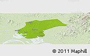 Physical Panoramic Map of Xinzhou, lighten