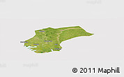 Satellite Panoramic Map of Xinzhou, cropped outside