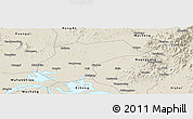 Shaded Relief Panoramic Map of Xinzhou