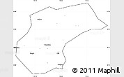 Blank Simple Map of Xinzhou, cropped outside