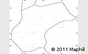 Blank Simple Map of Xinzhou, no labels