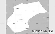 Gray Simple Map of Xinzhou