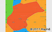 Political Simple Map of Xinzhou