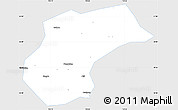 Silver Style Simple Map of Xinzhou, single color outside