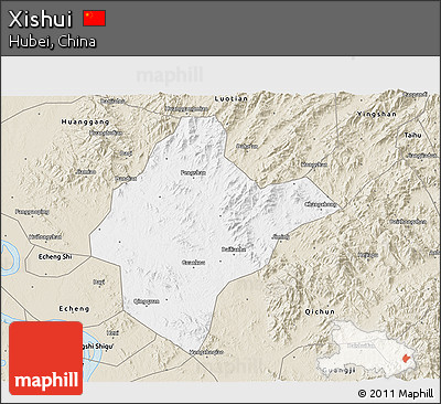 Classic Style 3D Map of Xishui