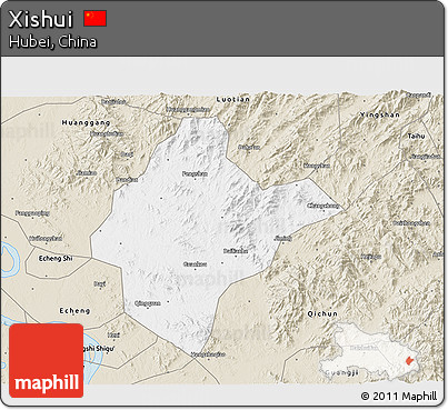 Classic Style 3D Map of Xishui