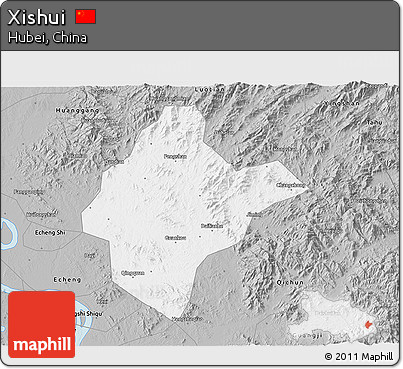Gray 3D Map of Xishui