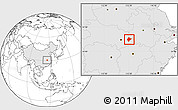 Blank Location Map of Xishui, highlighted country