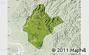 Satellite Map of Xishui, lighten