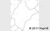 Blank Simple Map of Xishui, no labels