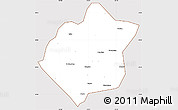 Classic Style Simple Map of Xuan En, cropped outside