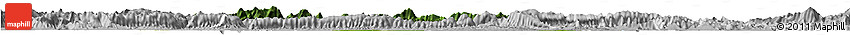 Satellite Horizon Map of Yangxin, lighten, desaturated