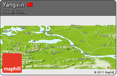 Physical Panoramic Map of Yangxin