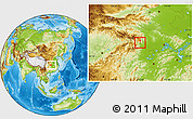 Physical Location Map of Yichang Shi