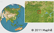Satellite Location Map of Yichang Shi