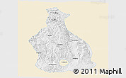 Classic Style 3D Map of Yichang, single color outside