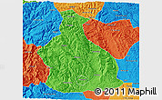 Political 3D Map of Yichang