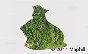 Satellite 3D Map of Yichang, cropped outside