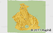Savanna Style 3D Map of Yichang, single color outside