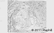 Silver Style 3D Map of Yichang