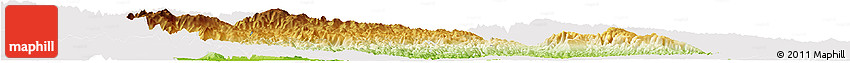 Physical Horizon Map of Yichang, cropped outside