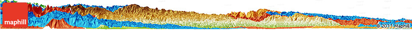 Physical Horizon Map of Yichang, political outside