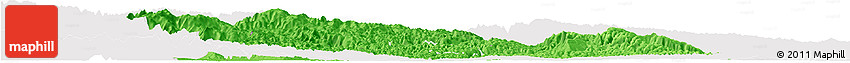 Political Horizon Map of Yichang, cropped outside