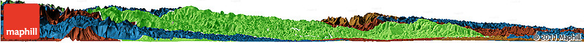 Political Horizon Map of Yichang, darken