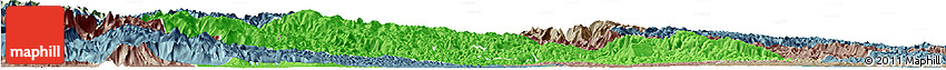 Political Horizon Map of Yichang, semi-desaturated