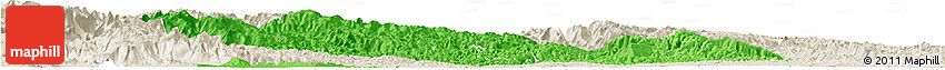 Political Horizon Map of Yichang, shaded relief outside